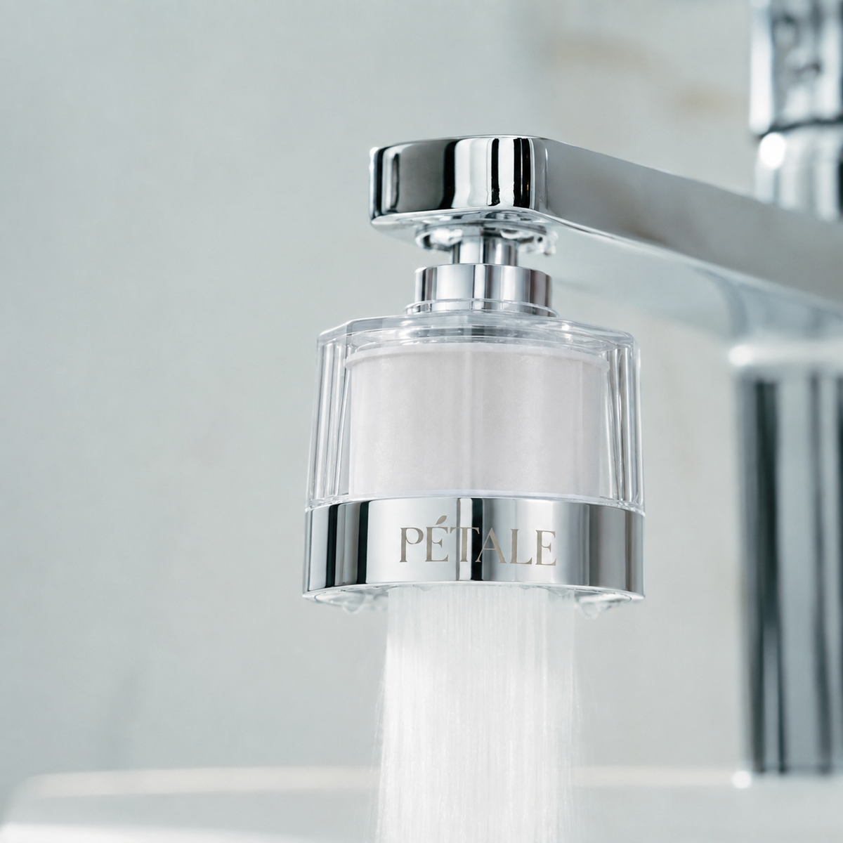 Pétale Faucet Filter - Eliminates 99% of Chlorine, Rust & Bacteria (Pre-Order – Early Bird Price)