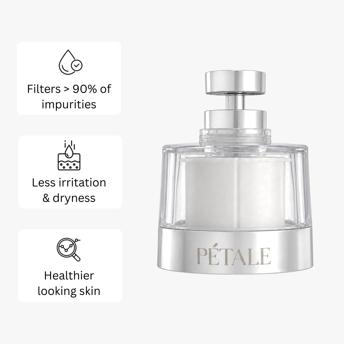Pétale Faucet Filter - Eliminates 99% of Chlorine, Rust & Bacteria (Pre-Order – Early Bird Price)
